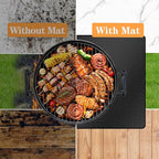 76X48in Grill Mats for Outdoor Grill,Fits Most Grills, Smokers, Griddles and Outdoor Charcoal, Flat Top,Deck and Patio Protector