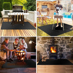 48X36in Grill Mats for Outdoor Grill,Waterproof,OilProof,Fireproof,Fits Most Grills, Smokers, Griddles and Outdoor Charcoal, Flat Top,Deck and Patio Protector