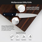 Misen 6.8" Chef Knife – High Carbon Japanese AUS-10 Stainless Steel – Hybrid German & Japanese Blade – Precision Kitchen Knife for Professionals & Home Cooks – Ultimate Cutting Performance - Black