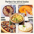 2 Pack White 2 lb Pie Weights for Baking Crust Ceramic Weights Blind Baking Beads with 50 Pcs Disposable Parchment Paper Pie Liner Fit 8,9,10 Inch Dish