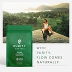 Purity Coffee EASE Dark Roast Ground Coffee for Low Acidity - USDA Organic and Third-Party Tested for Antioxidants, Mold, Mycotoxins and Pesticides - 12oz (Purity Ease, dark_roast) | Ground| EASE