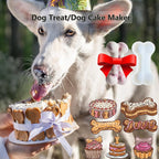 7.5IN Big Bone Dog Cat Treat Mold 1 Pack, DIY Flavors for Puppy. Food Safe Silicone for Oven. Large Ice Cube Mold for Pet Chew, Cooling. Pets Birthday Cake Baking. Fun Gift for Dog Lover