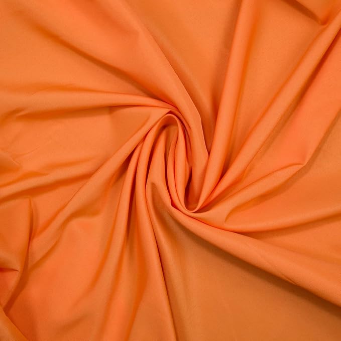 Gee Di Moda Rectangle Tablecloth - 90 x 132 Inch Orange Table Cloth for 6 Foot Table with Floor-Length Drop - Heavy Duty Washable Fabric - 6 Ft Buffet Table, Holiday Party, Wedding & Baby Shower