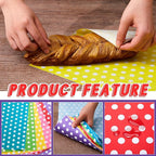 Fulmoon 600 Sheets Waxed Deli Paper Sheets for Food 12 x 12 Inch Polka Dot Dry Wax Paper Greaseproof Food Basket Liners Sandwich Wraps for Wrapping Bread Baking BBQ Picnic Party (Multicolor)