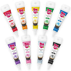 Cake Mate 9-Pack Edible Cake Writing Gels for Cake and Cookie Christmas Decorating - Easy Squeeze Gel in Vibrant Colors (0.67 oz Each) - Perfect for Cakes, Cupcakes, Cookies, and Brownies