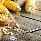 Long Handle Stainless Steel Corn Cob Stripper,Corn Cob Thresher,Corn Peeler,Corn Stripper,Corn Thresher,Corn Kernel Separator,Corn Kernel Scraper,Corn Kernel Cutting Tool,Corn Scraper (Style-A)