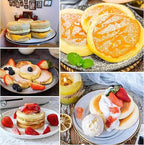 HLMOptimo English Muffin Rings, Stainless Steel Crumpet Rings, 6 Pcs Nonstick Metal Round Ring Molds with Silicone Oil Brush (4 inch 12 pcs)