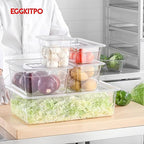 6-Pack 1/2 Size Clear Food Pan 4 Inch Deep Hotel Pan for Party and Catering BPA-free Polycarbonate Food Storage Container Stackable Freezer-safe