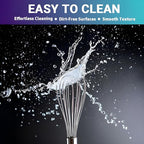 NZM 8 inch Stainless Steel Whisk, Professional Whisk for Kitchen, Balloon Wire Whisks for Cooking