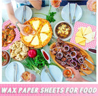 Fulmoon 300 Sheets Waxed Deli Paper Sheets for Food 12 x 12 Inch Polka Dot Dry Wax Paper Greaseproof Food Basket Liners Sandwich Wraps for Wrapping Bread Baking BBQ Picnic Party (Pink)