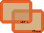 Silicone Baking Mats - Best German Silicone - Non Slip Silicone Baking Sheet, Non Stick Reusable Silicone Mats for Baking, Oven Liner, Counter Mat - 2 Toaster Oven Size Baking Mats