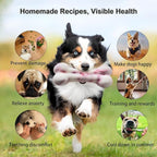 7.5IN Big Bone Dog Cat Treat Mold 1 Pack, DIY Flavors for Puppy. Food Safe Silicone for Oven. Large Ice Cube Mold for Pet Chew, Cooling. Pets Birthday Cake Baking. Fun Gift for Dog Lover