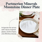 Portmeirion Minerals 10.5" Dinner Plate, Moonstone - Contemporary Stoneware Platter, Durable & Stylish for Dining, Microwave & Dishwasher Safe - Ideal for Kitchen Entertainment, Made in Portugal