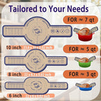 Silicone Bread Sling for Dutch Oven, 2 Pack (6" Oval & 8" Round) – Non-Stick & 500°F Heat Resistant Sourdough Mat, Easy to Clean, Reusable Food-Grade Sourdough Sling – Fits 3–5 qt Dutch Ovens