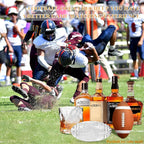 2.5 INCH Fun Shapes Football Ice Cube Mold,Large Ice Cube Molds | Football ice mold for Super Bowl Party,Football Gifts,Whiskey Ice Cubes Mold(bourbon ice cube molds) for Whiskey,Cocktails