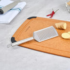 Restaurantware-German Standard Fine Handheld Graters, 6 Flat Cheese Graters - Dishwashable, Durable, Stainless Steel Food Grater With Handle, Suitable For Chocolate, Nutmeg, Garlic, Lemon, And, More