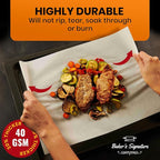 220 Pcs 12x16 In Parchment Paper Sheets by Baker's Signature | Heavy-Duty Precut Non-Stick Sheets