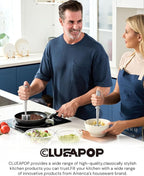 Premium Meat Chopper for Ground Beef - CLUEAPOP Heat Resistant Meat Masher - Kitchen Tools & Gadgets - Ground Beef Smasher - Non Stick Hamburger Chopper - Cook Ground Meat with Easy