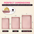 Saker nonstick baking sheet pan set,Multi-Use Non-Stick Baking Pan Set, Stackable Carbon Steel Cookie Sheets for Even Baking, Roasting & Meal Prep, Oven Safe & Easy Clean (pink)