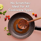 Non-Toxic Wooden Spoons for Cooking– 7-Piece Kitchen Utensils Set, Glue-Free & One-Piece Cooking Utensils, Natural Wooden Utensil Set with Plant-Based Finish, Free of Forever Chemicals