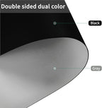 Leather Desk Mat,1.8mm Thick,15.75x63 Inch Desk Cover,Desk Protector Mat,Dresser Cover Top,Vanity Cover,Vanity Cover Top Protector,Black Table Protector(Black+Gray,15.75x63)