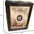 Nispira Belgium Royal Family Balance Syphon Unique Gravity Vintage Coffee Maker Vacuum Brewing System Gold 500 ml
