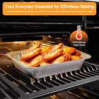 Notwoe® 55pc Disposable Aluminum Pans With Lids, 10x14 (10pc) 5.5x8.2 Square (15pc) And 4x7 Square (30pc) Combo Set, Disposable Baking and Cake Pan. (55 Pack w/Lids)