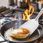 14.5-in Stainless Steel Spatula Set, 18/0 SS Heavy Duty Turner & Slotted Spatula for Kitchen Use, Cast Iron Grilling Frying, Pack of 2