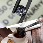 Yaomiao 4 Packs 8 Inch Bar Tweezers Black Cocktail Tongs Long Garnish Tweezers Stainless Steel Bartender Kitchen Cooking Tongs for Cocktail Food Fruit Korean BBQ Bartender Chef, Multi-use