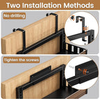 8 Tier Over The Door Pantry Organizer, 2 IN 1 Wall Mount or Hanging Spice Rack Seasoning Shelves with Adjustable Basket, Back of Door Organizer and Storage for Kitchen Cabinet and Room Closet