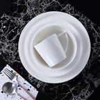 Stone Lain Madeline Formal Bone China Dinnerware Set 32 Piece Service for 8, White