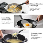 Coukre Silicone Kitchen Cooking Utensils Set with Holder – Heat-Resistant, Food-Grade Kitchen Tools, Spatula, Spoon & Gadgets for Non-Stick Pans, Dishwasher Safe (14, Gray)