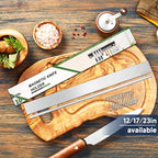 17 inch Magnetic Knife Holder with 10 Hooks, No Drilling Wall Mount, Powerful Magnet Rack