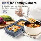 Silicone Freezer Tray with Lid Soup Freezer Container Molds with Steel Reinforced Rim Ice Cube Freezer Molds for Soup, Sauce, Leftovers, Homemade Meal Prep Containers Cooking Accessories