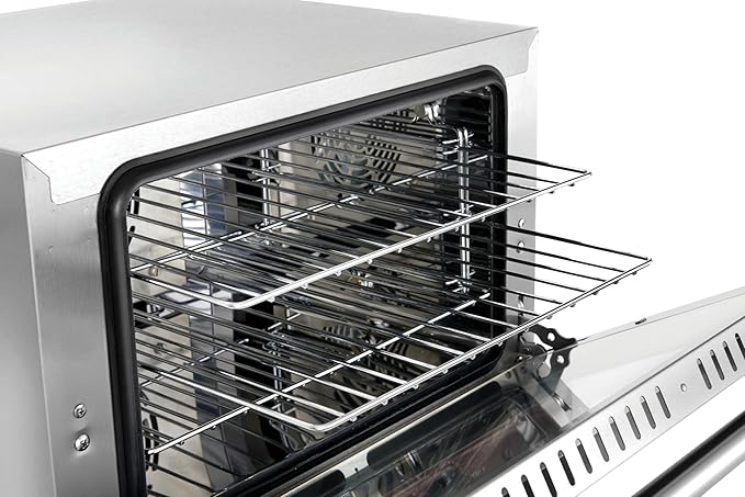 Kratos Commercial Oven, Quarter Size Electric Countertop Convection Oven, Holds Three Quarter Size Sheet Pans, 120V (29M-001)