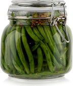Galashield Glass Jars with Lids 24 oz Food Storage Jars with Airtight Lids Leak Proof Glass Canisters Kitchen Jars