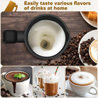 Milk Frother and Steamer,4-in-1 Electric Milk Frother for Latte Cappuccino Hot Chocolate，11.8oz/350ml Automatic Hot & Cold Foam Maker and Milk Warmer for Dairy