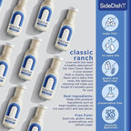 SideDish Classic Ranch Dressing (Pack of 3) - Seed Oil Free, Dairy Free & Gluten Free Salad Dressing w/Avocado Oil - Sugar Free, Low Sodium Healthy Ranch Dressing - Paleo Dressing for Sauces & More
