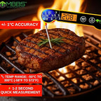 Instant Read Meat Thermometer for Cooking | Waterproof IP66 & Ultra Fast | Digital Food Thermometer for Grill, Kitchen, BBQ Smoker,(∘C/∘F Switchable)