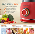 Food Processor and Blender Combo, 88 oz Food Chopper for Meat, Vegetable and Dough, 70 oz 700W Glass Jar Blender with 2 Speeds and Pulse for Smoothie, Nutrient Extractions, and More