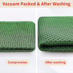 Homaxy 100% Cotton Waffle Weave Kitchen Dish Towels, Ultra Soft Absorbent Quick Drying Cleaning Towel, 13 x 28 Inches, 4-Pack, Grass Green