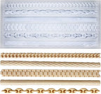 FUNSHOWCASE Chains Mold for Polyclay Air Dry Clay Plaster, 4719, 6 Trimmings #4719