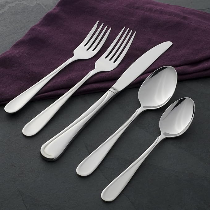 Oneida Flight Everyday Flatware Dinner Knives, 1.00 LB, Metallic