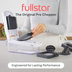 Fullstar The Original Pro Chopper - Vegetable Chopper and Spiralizer, Food Chopper with Container, Fruit Slicer, Kitchen Gadgets & Accessories, Home Essentials (4 in 1, Clear)