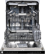 Kenmore Elite 24" Built-in Stainless Steel Tub Dishwasher TotalFlex 3rd, SmartWash, UltraWash, TurboDry, MoreSpace Plus Adjustable Rack, Energy Star Certified, White