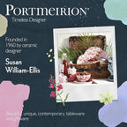 Portmeirion Sara Miller Flamingo Salad Plate, Set of 4 - BPA-Free 8" Melamine Plates Featuring Flamingos for Summer - Dishwasher Safe Dinnerware for Indoor & Outdoor Dining, Shatterproof & Decorative