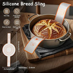 Banneton Bread Proofing Basket, Sourdough Bread Baking Supplies Kit, 10" Oval & 9" Round Banneton Baskets, Sourdough Basket Starter Set with Brush, Oil Can, Dough Whisk, Sling