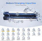 Waterdrop Plus XWF Replacement for GE® XWF, WR17X30702, NSF/ANSI 401&53&42&372 Certified, 𝐑𝐞𝐝𝐮𝐜𝐢𝐧𝐠 𝐏𝐅𝐀𝐒, 2 Filters