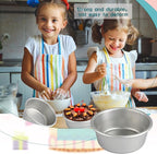 16 Pcs 4 Inch Round Cake Pans Nonstick Aluminum Round Cake Pan Mold Small Smash Cake Baking Pans for Home Baking Cheese Cake Pizza Quiche Leakproof and Easy Release