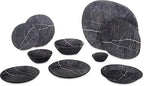 Carlisle FoodService Products Ridge Resuable Plastic Plate Coupe Plate for Home and Restaurant, Melamine, 10 Inches, Soapstone, (Pack of 12)